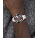Tommy Hilfiger Aiden Chronograph Grey Dial Silver Steel Strap Watch For Men - 1791857