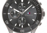 Tommy Hilfiger Larson Chronograph Grey Dial Silver Steel Strap Watch For Men - 1791918