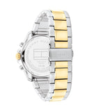 Tommy Hilfiger Jordon Chronograph Black Dial Two Tone Steel Strap Watch For Men - 1792095