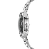 Salvatore Ferragamo Sapphire Chrono Black Dial Silver Steel Strap Watch for Men - SFME00321