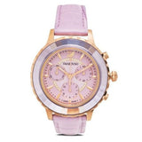 Swarovski Octea Lux Chrono Purple Dial Purple Leather Strap Watch for Women - 5632263