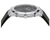 Salvatore Ferragamo F-80 Classic Black Dial Black Leather Strap Watch for Men - SFDT00619