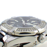 Tag Heuer Aquaracer Quartz Diamonds Black Dial Two Tone Steel Strap Watch for Men - WAY131E.BA0913