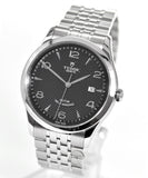 Tudor 1926 Automatic Black Dial Silver Steel Strap Watch for Men - M91650-0002