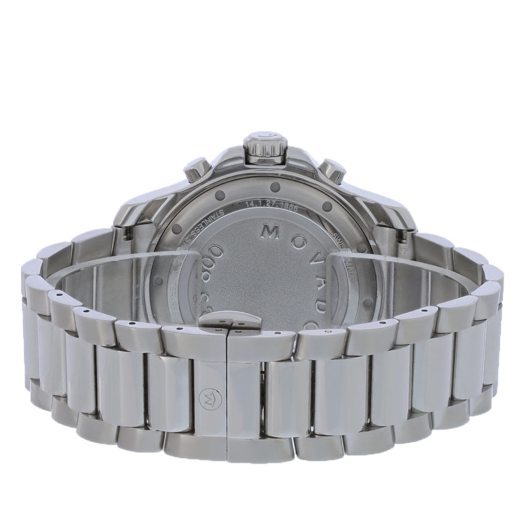 Movado Series 800 Chronograph Green Dial Silver Steel Strap Watch for Men - 2600179