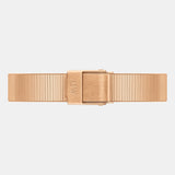 Daniel Wellington Quadro Studio Green Dial Rose Gold Mesh Strap Watch For Women - DW00100520