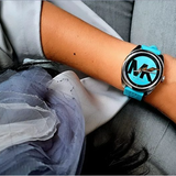 Michael Kors Janelle Quartz Blue Dial Blue Rubber Strap Watch For Women - MK7350