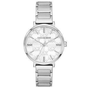 Michael Kors Addyson White Dial Silver Steel Strap Watch for Women - MK4714