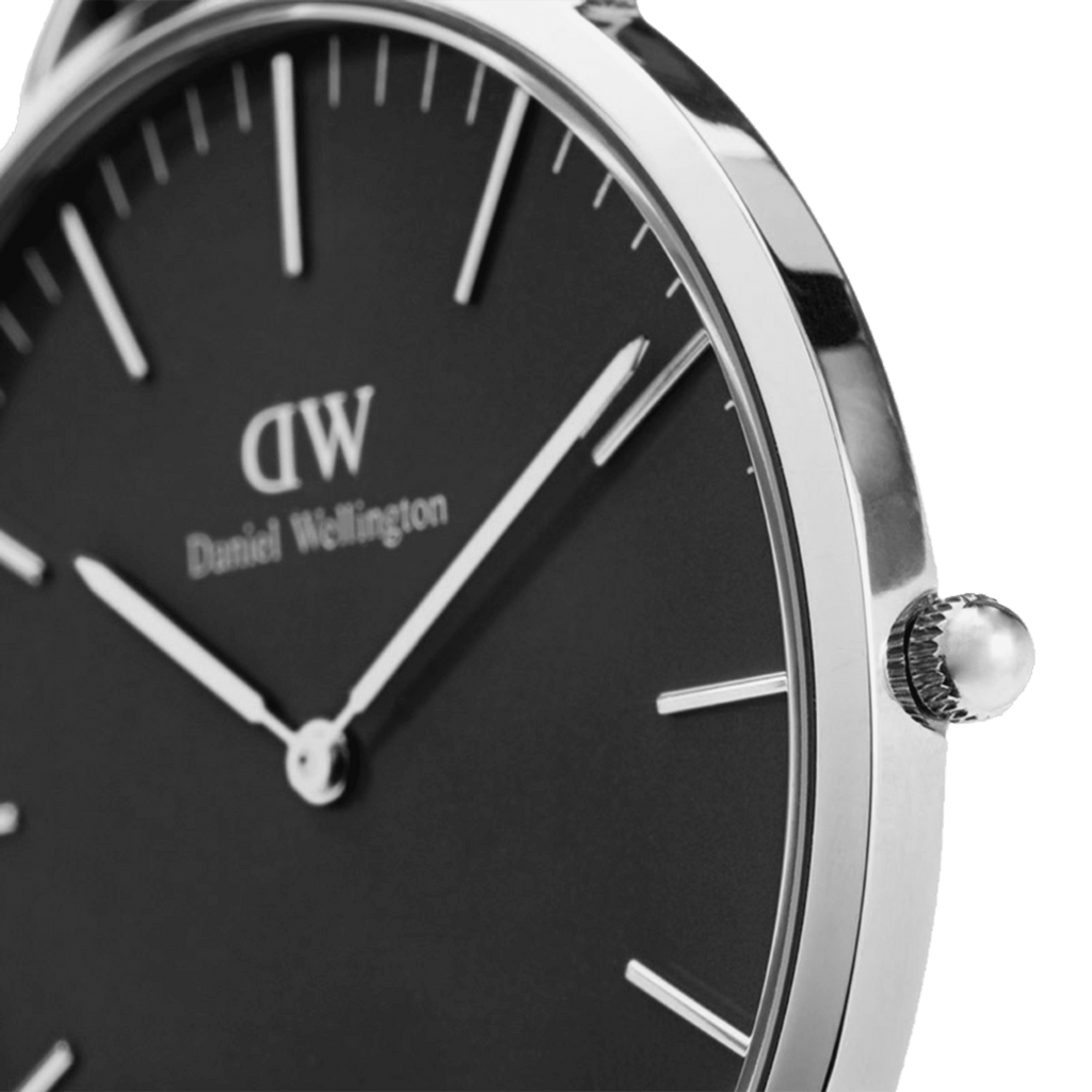 Daniel Wellington Classic Reading Black Dial Black Leather Strap Watch For Men - DW00100135