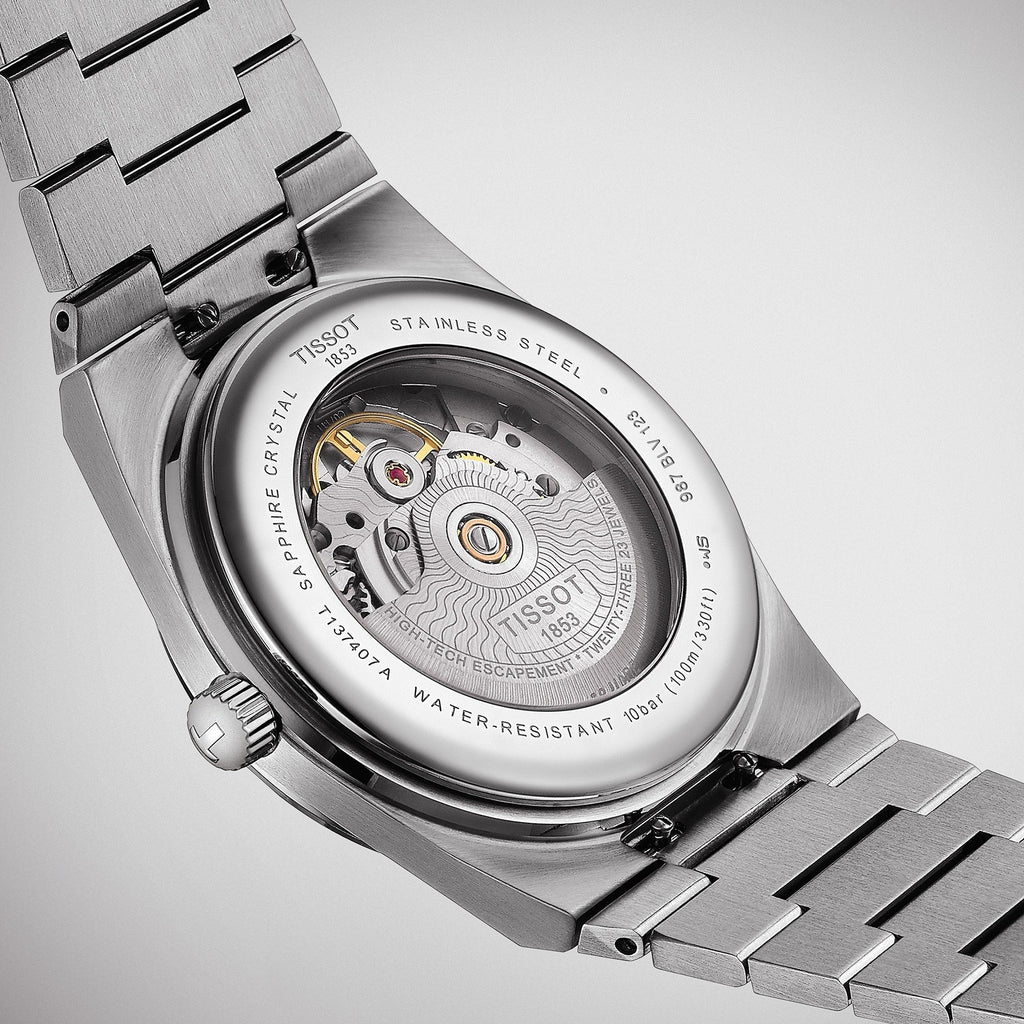 Tissot PRX Powermatic 80 Silver Dial Silver Steel Strap Watch For Men - T137.407.21.031.00