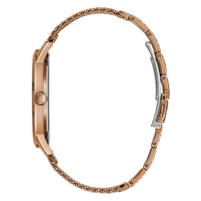 Guess Analog Brown Dial Brown Mesh Bracelet Watch for Men - GW0074G1