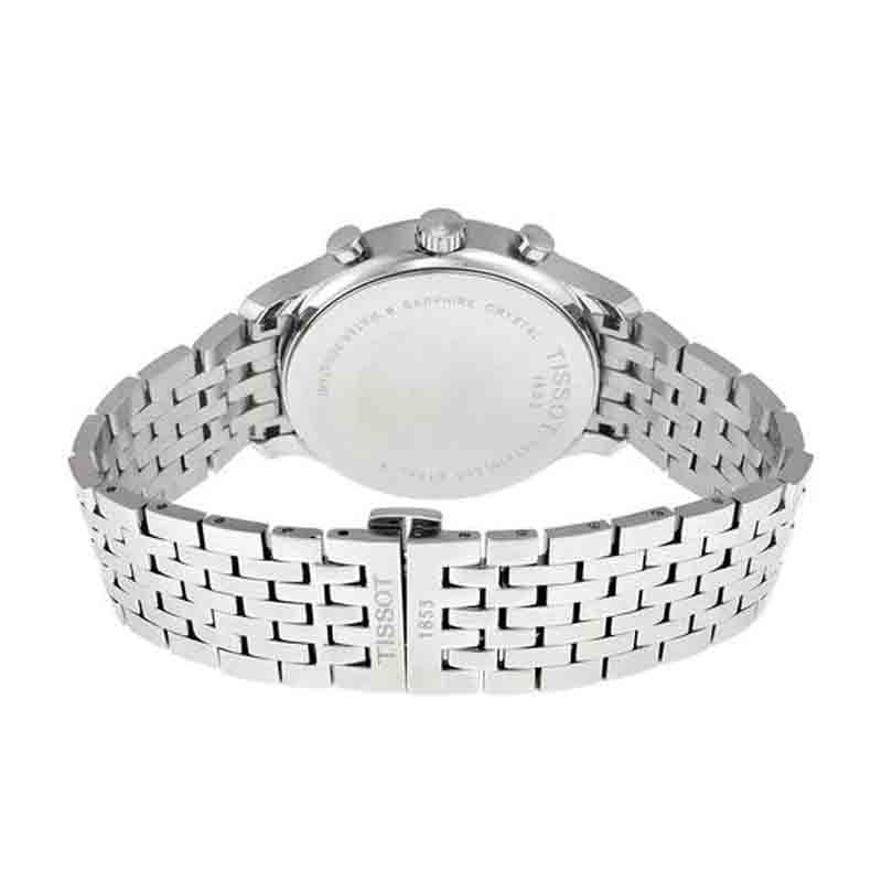 Tissot T Classic Tradition Chronograph Black Dial Silver Steel Strap Watch For Men - T063.617.11.057.00