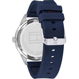Tommy Hilfiger Austin Quartz Blue Dial Blue Rubber Strap Watch for Men - 1791635