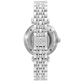 Emporio Armani Gianni T-Bar Automatic Silver Dial Silver Steel Strap Watch For Women - AR60022