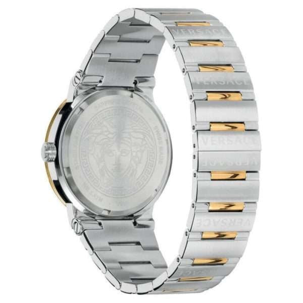 Versace Greca Green Dial Silver Steel Strap Watch for Women - VEVH00720