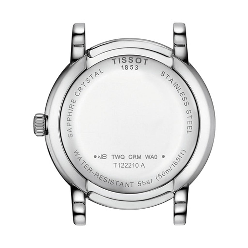 Tissot Carson Premium Lady Mother of Pearl Pink Dial Silver Steel Strap Watch For Women - T122.210.11.159.00
