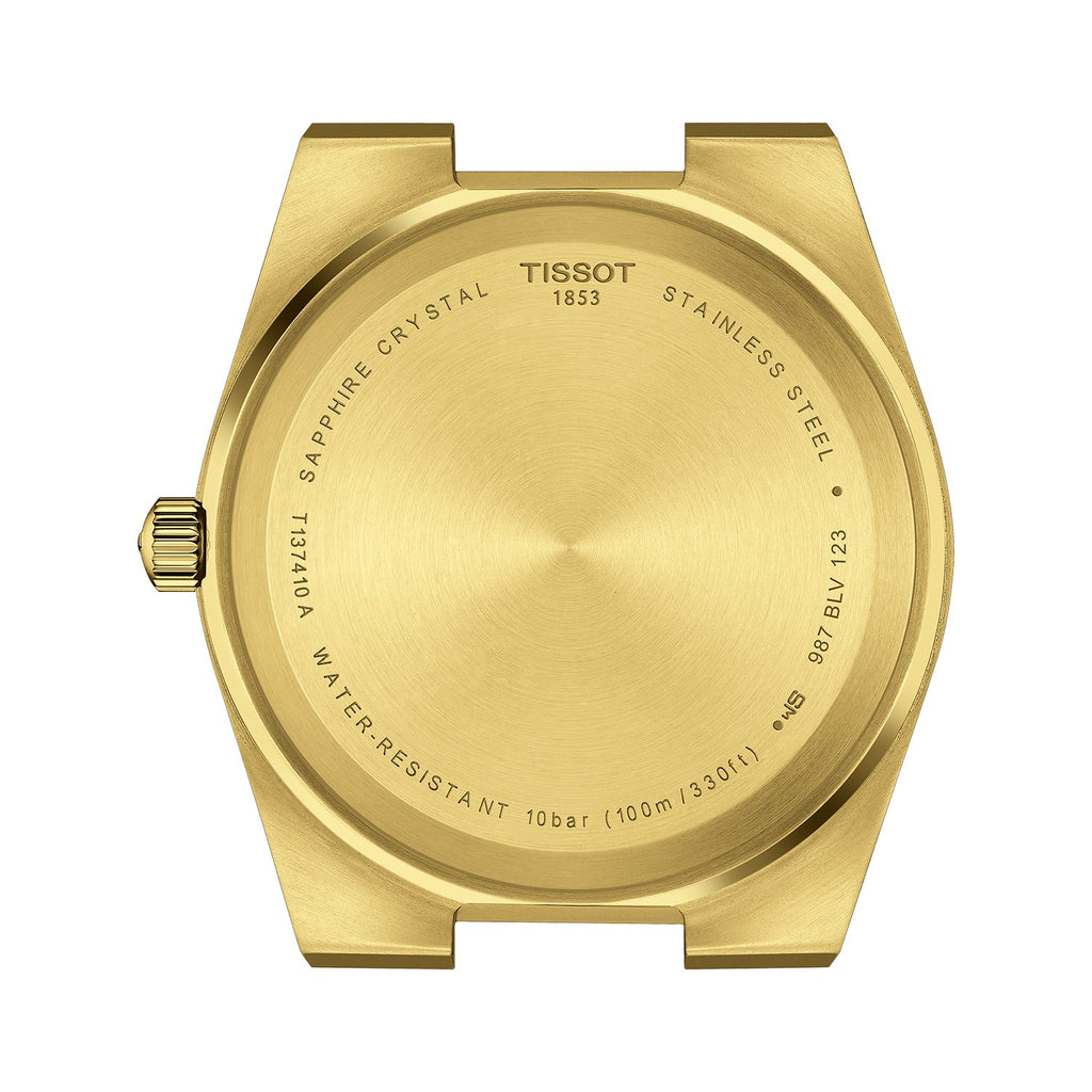 Tissot PRX Champagne Yellow Gold Dial Gold Steel Strap Watch for Men - T137.410.33.021.00