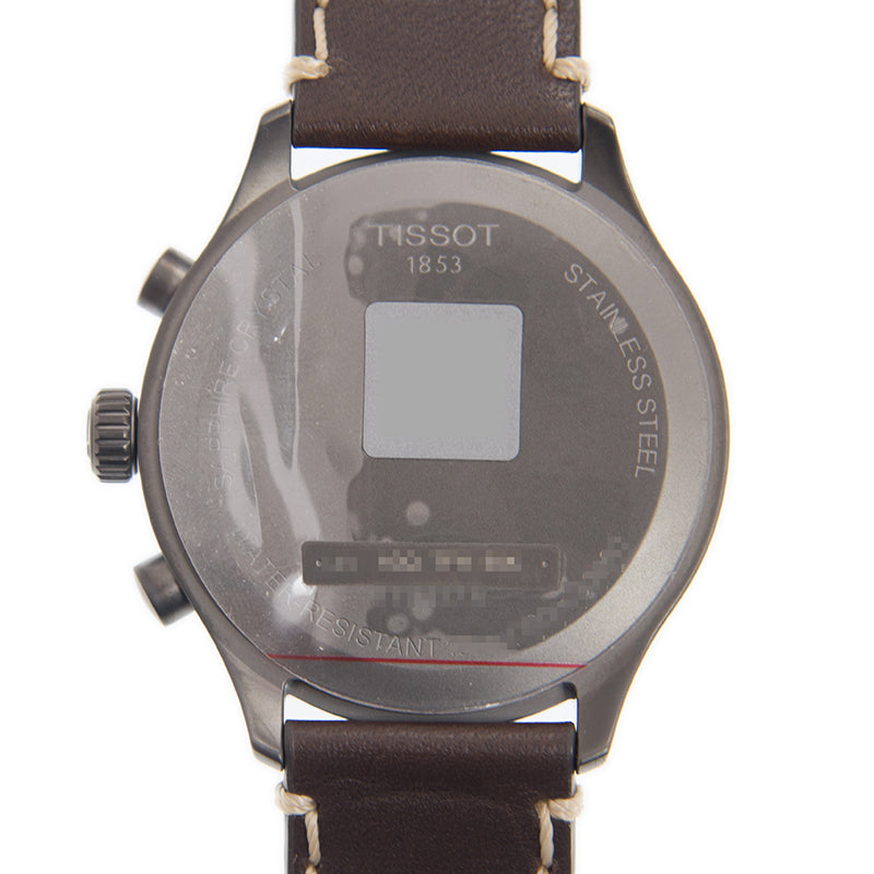 Tissot Chrono XL Blue Dial Brown Leather Strap Watch For Men - T116.617.36.047.00