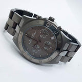 Marc Jacobs Blade Chronograph Black Dial Black Steel Strap Watch for Women - MBM3103