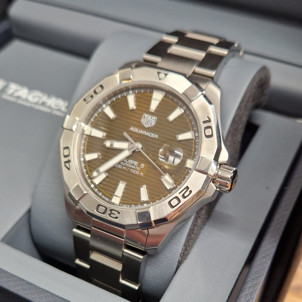 Tag Heuer Aquaracer Brown Sunray Dial Watch for Men - WAY2018.BA0927