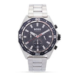 Hugo Boss Intensity Chronograph Black Dial Silver Steel Strap Watch For Men - 1513680