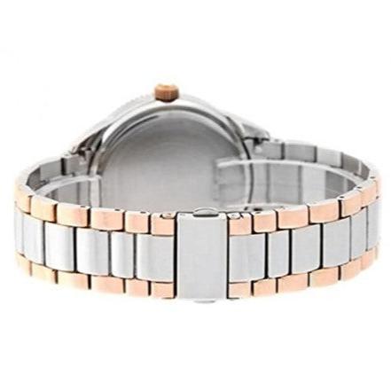 Bulova Crystal Collection Silver Dial Two Tone Steel Strap Watch for Women - 98N100