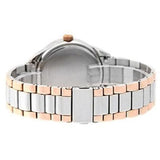 Bulova Crystal Collection Silver Dial Two Tone Steel Strap Watch for Women - 98N100