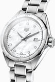Tag Heuer Formula 1 White Mother of Pearl Dial Silver Steel Strap Watch for Women - WBJ1319.BA0666