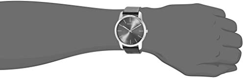 Calvin Klein City Black Dial Black Leather Strap Watch for Men - K2G21107