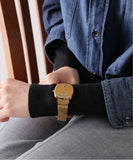 Gucci Grip Yellow Gold Dial Yellow Gold Steel Strap Unisex Watch -  YA157403