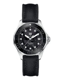 Tag Heuer Aquaracer Quartz Mother of Pearl Black Dial Black NATO Strap Watch for Women - WAY131M.FT6092