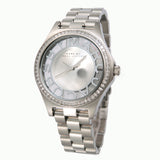 Marc Jacobs Henry Transparent Silver Dial Silver Steel Strap Watch for Women - MBM3337
