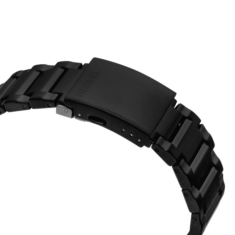 Diesel Mr. Daddy 2.0 Chronograph Black Dial Black Steel Strap Watch For Men - DZ7435