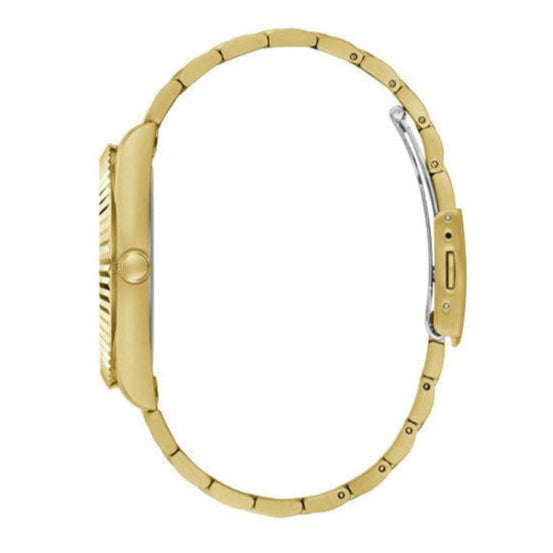 Guess Connoisseur Analog Gold Dial Gold Steel Strap Watch For Men - GW0542G2