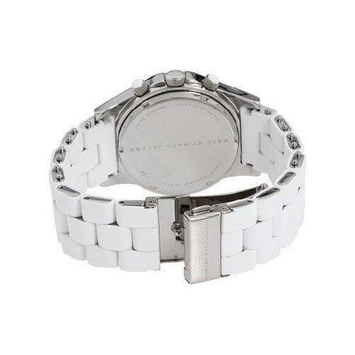 Marc Jacobs Pelly White Dial White Silicone Strap Watch for Women - MBM2565