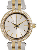 Michael Kors Darci White Dial Two Tone Steel Strap Watch for Women - MK3323