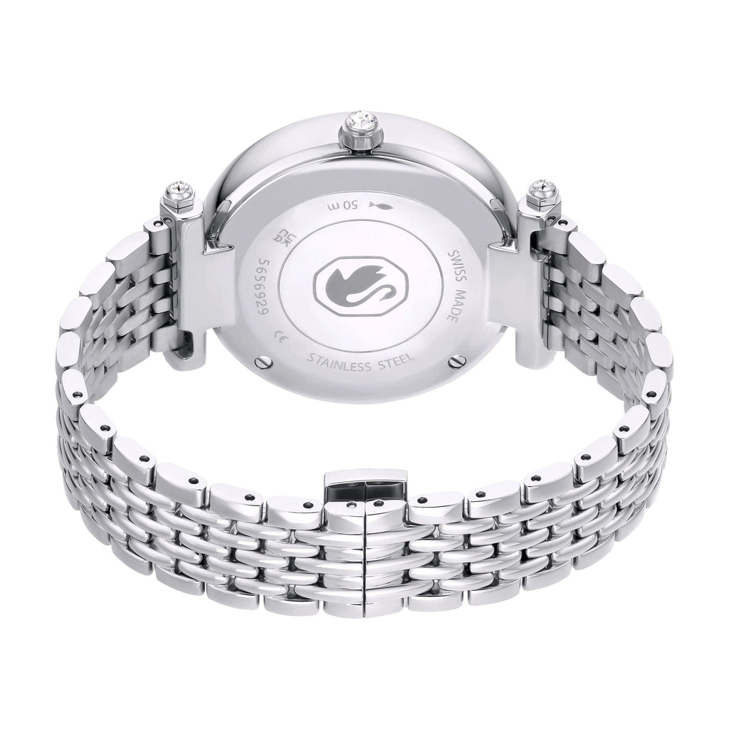 Swarovski Crystalline Wonder Silver Dial Silver Steel Strap Watch for Women - 5656929