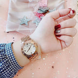 Marc Jacobs Amy White Dial Rose Gold Steel Strap Watch for Women - MBM3227