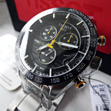 Tissot PRS 516 Chronograph Black Dial Silver Steel Strap Watch For Men - T100.417.11.051.00