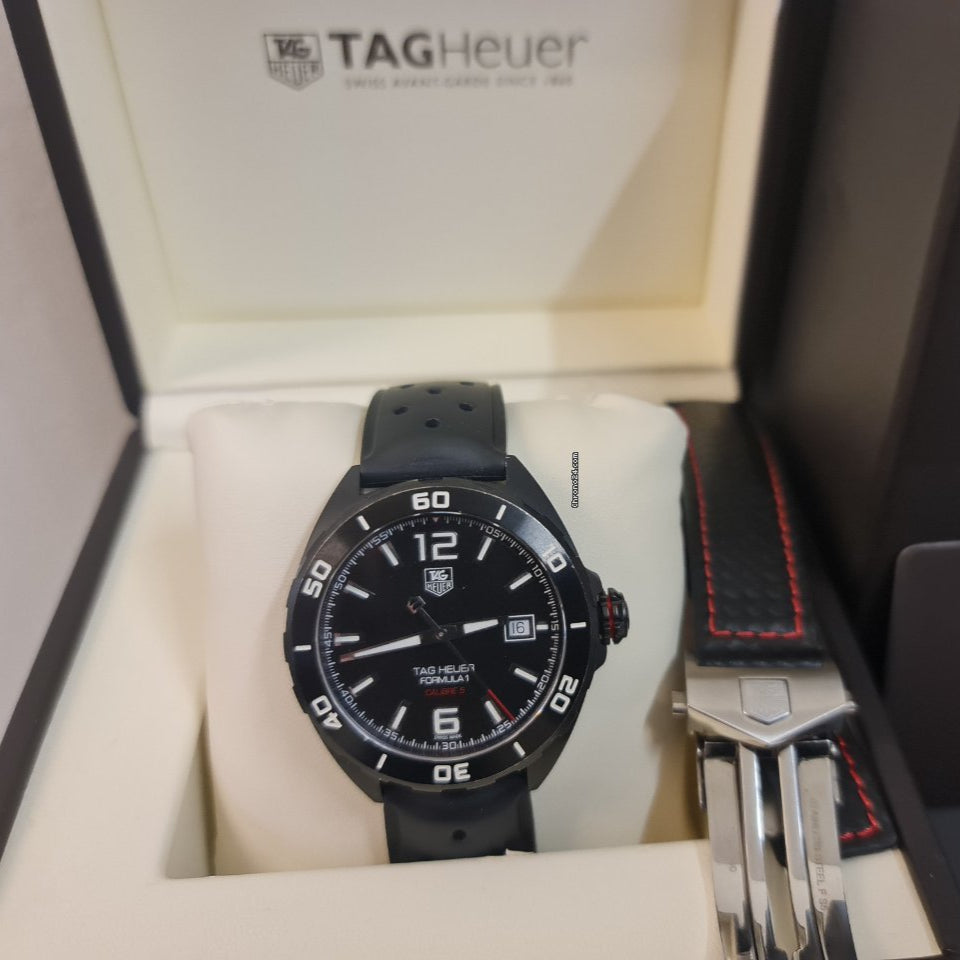 Tag Heuer Formula 1 Black Dial Strap Watch for Men - WAZ2115.FT8023