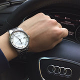 Tissot Luxury Powermatic 80 Silver Dial Silver Steel Strap Watch For Men - T086.408.11.031.00