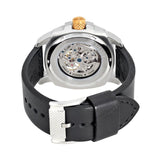 Fossil Modern Machine Automatic Skeleton Dial Black Leather Strap Watch for Men - ME3082