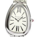 Bvlgari Serpenti Seduttori Quartz White Dial Silver Steel Strap Watch for Women - SERPENTI103141