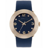 Marc Jacobs Blade Blue Dial Blue Leather Strap Watch for Women - MBM1224