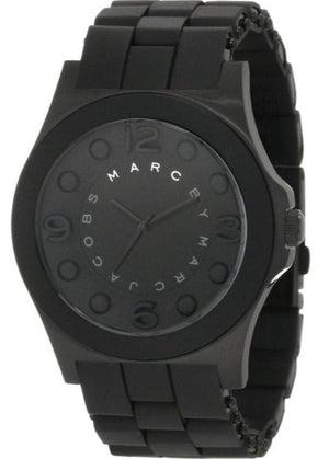 Marc Jacobs Pelly Black Dial Black Silicon Strap Watch for Women - MBM2511
