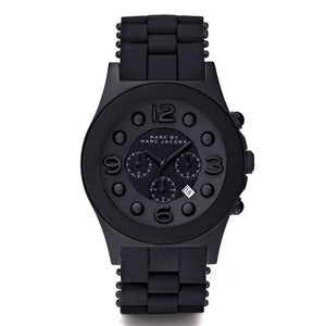 Marc Jacobs Pelly Black Dial Black Silicone Strap Watch for Women - MBM2567