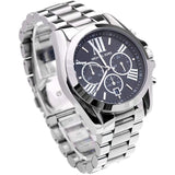 Michael Kors Bradshaw Black Dial Silver Steel Strap Watch for Men - MK5705