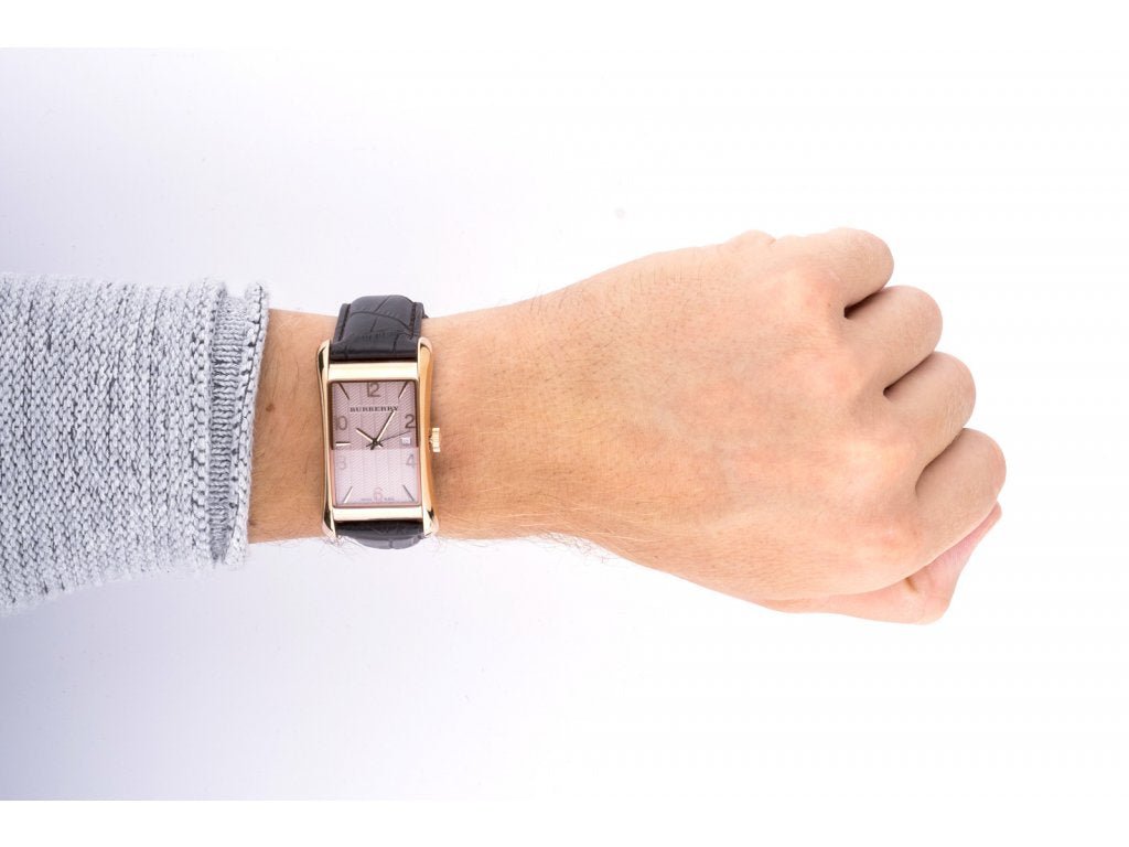 Burberry Heritage Brown Dial Brown Leather Strap Watch for Men - BU3000