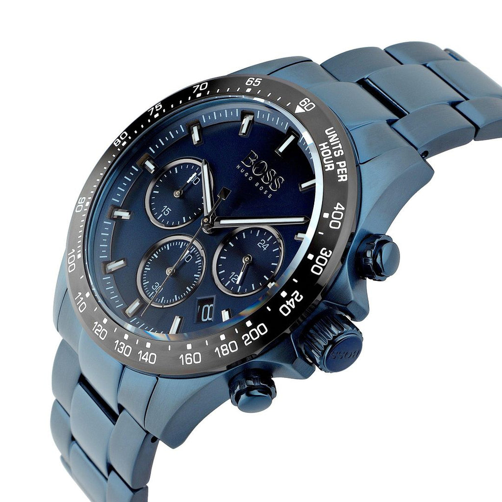 Hugo Boss Hero Sport Lux Blue Dial Blue Steel Strap Watch for Men - 1513758