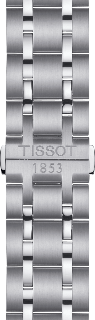 Tissot T Classic Couturier Chronograph White Dial Silver Steel Strap Watch For Men - T101.617.11.031.00